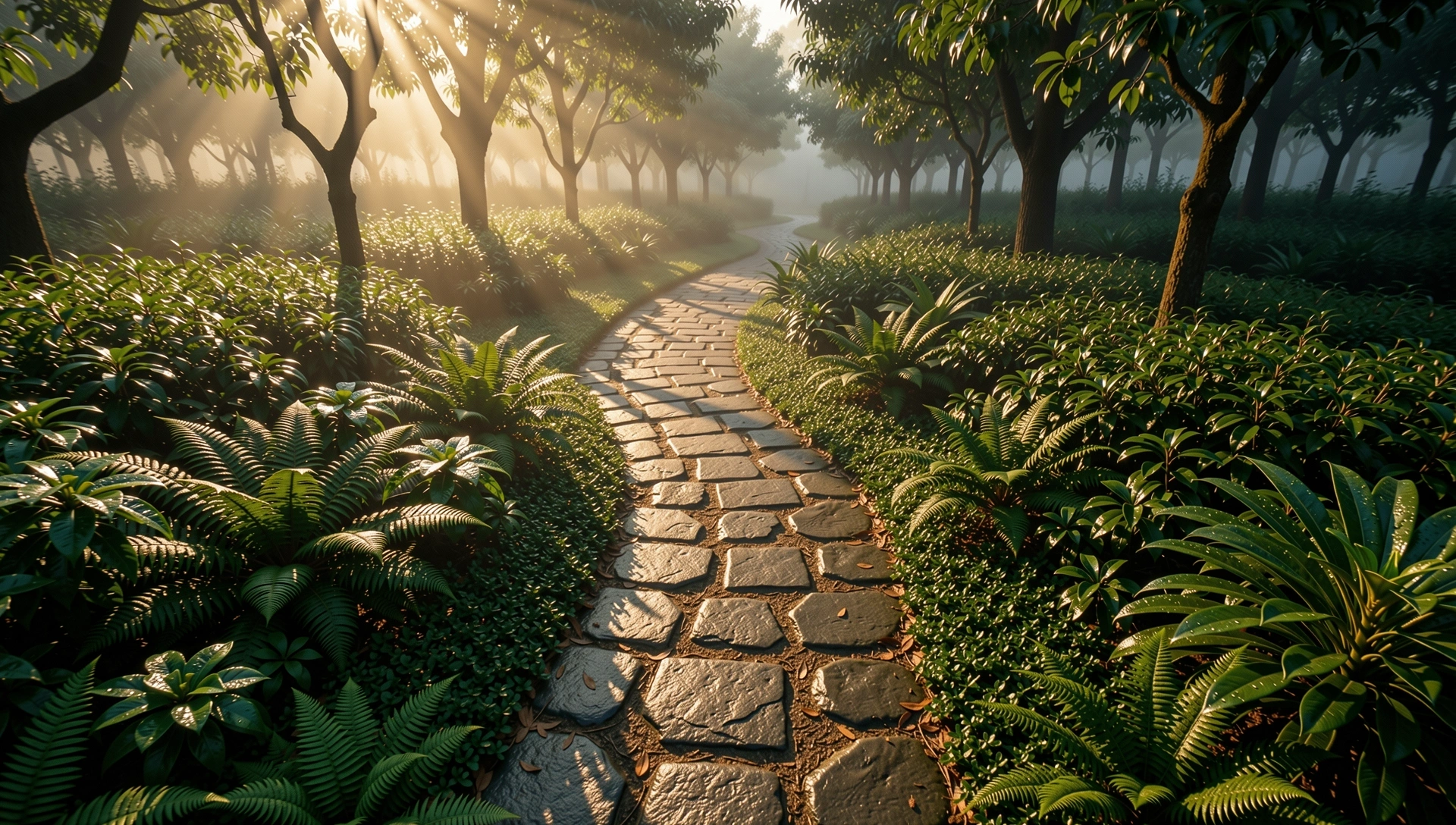 Scenic park path